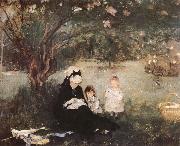 Berthe Morisot Lilac trees Spain oil painting artist